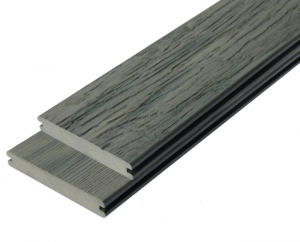 Террасная доска ДПК Outdoor 3D STORM/OLD WOOD полнотелая Серый